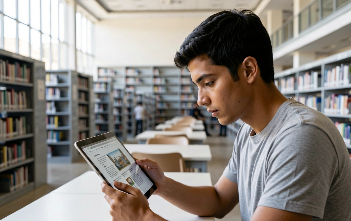 Estudiante utilizando metodologías de Soothers Digital
